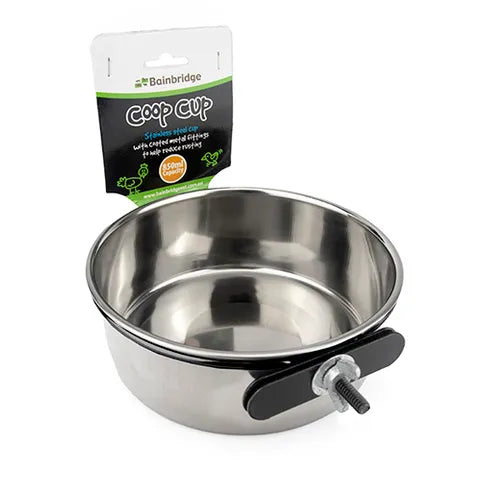 BainBridge Coop Cup Stainless Steel with Clamp Holder