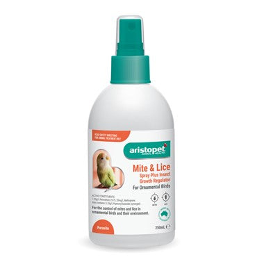 Aristopet Bird Mite & Lice Spray Plus 125ml