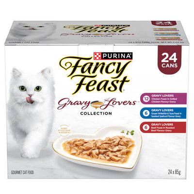 Purina Fancy Feast Gravy Lovers Collection Variety 24x 85g