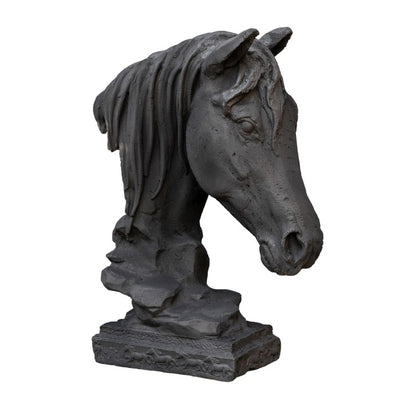 Horse Head Cast Iron Lar Black