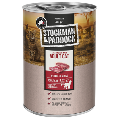 Stockman & Paddock Cat Wet Beef 400gx12