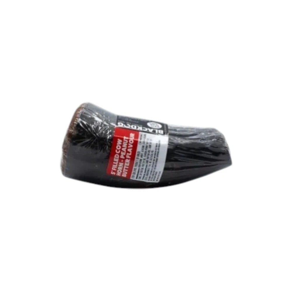 Blackdog Filled Cow Horn (Peanut Butter & Bacon)