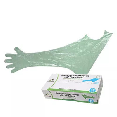 NECK STRAP SHOULDER LENGTH GLOVES