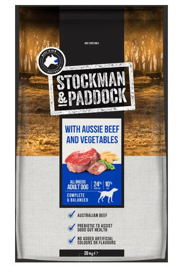 Stockman Paddock Aussie Beef & Vegetables 20kg