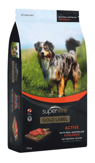 Hypro Supervite Gold Label Active Kangaroo (Adult Dog) 20kg