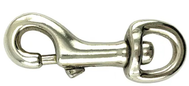 BainBridge Nickel Round Eye Swivel Hook