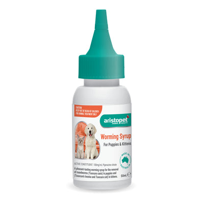 Aristopet Puppy & Kitten Wormer Syrup 50ml