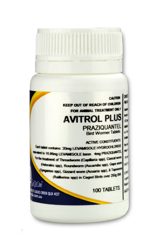 Mavlab Avitrol Plus Bird Worm 100 Tablets