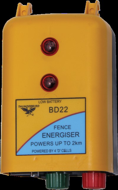 Thunderbird 2km - 4 x D Cell Battery Energiser