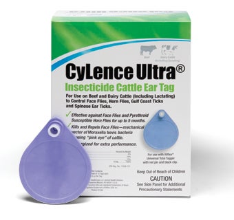CyLence Ultra® Insecticide Cattle Ear Tag (pyrethroid) 20 Tags