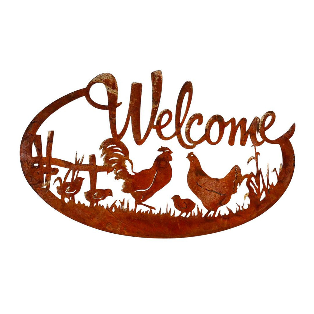 Bronrob Welcome Hen Wall Decor