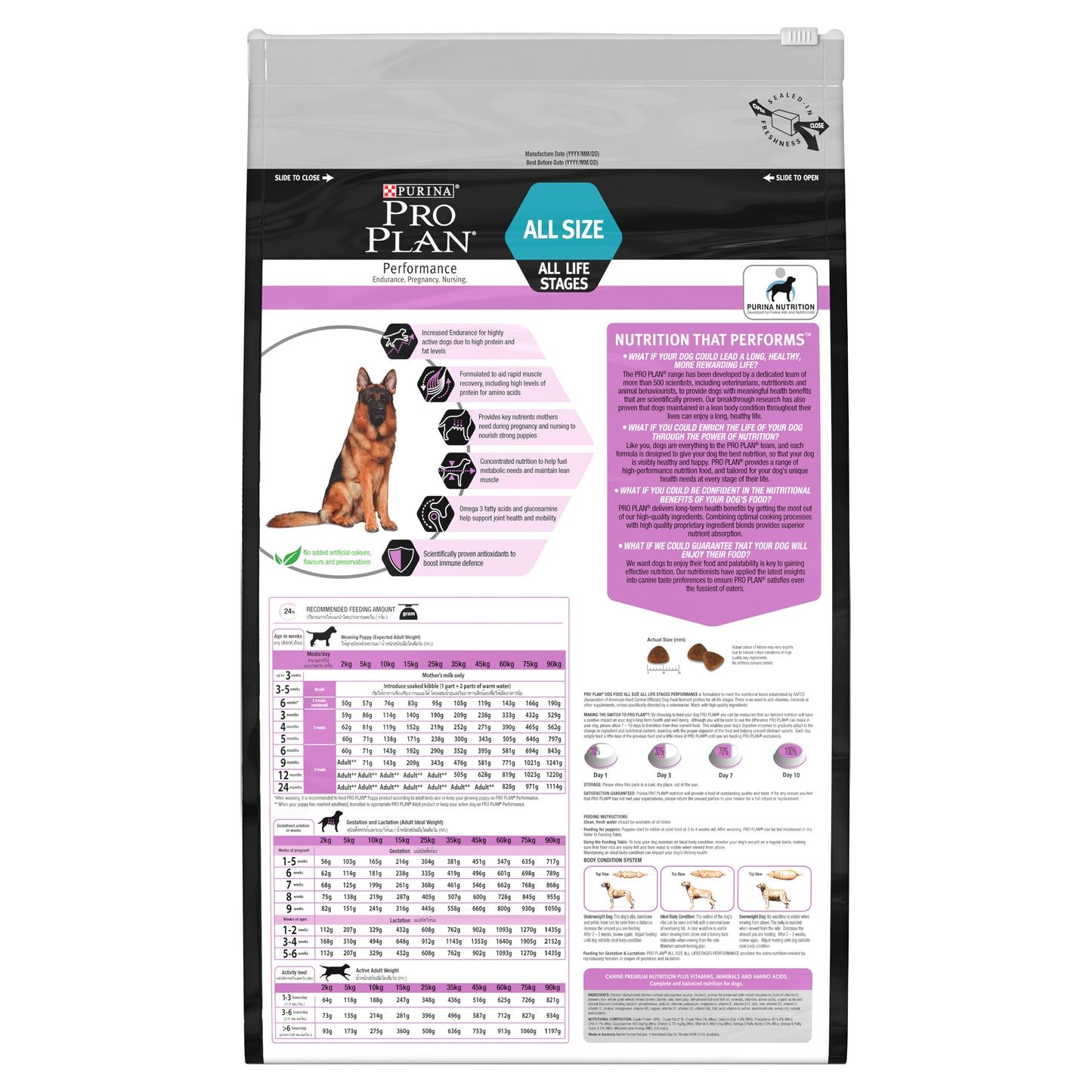 Purina Pro Plan Performance All Size All Life Stages Chicken 20kg