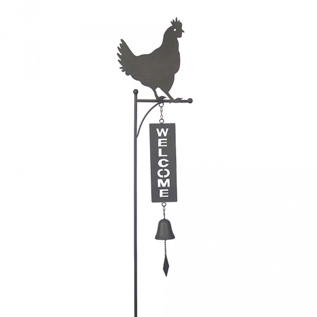 Bronrob Rooster Chime Stake