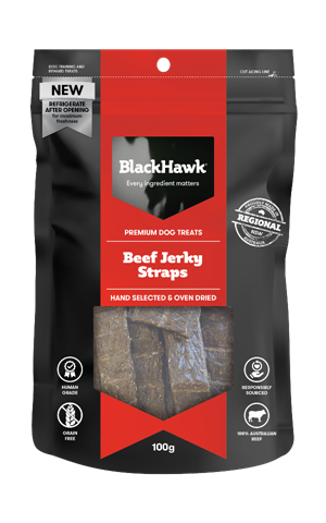 BlackHawk Treat Beef Jerky Straps 100G