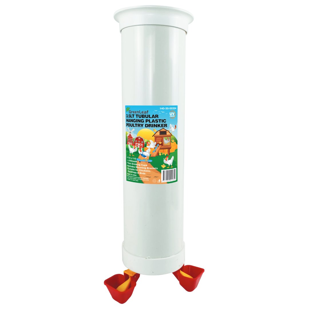 Greenleaf 3.5L Tubular Hanging Drinker